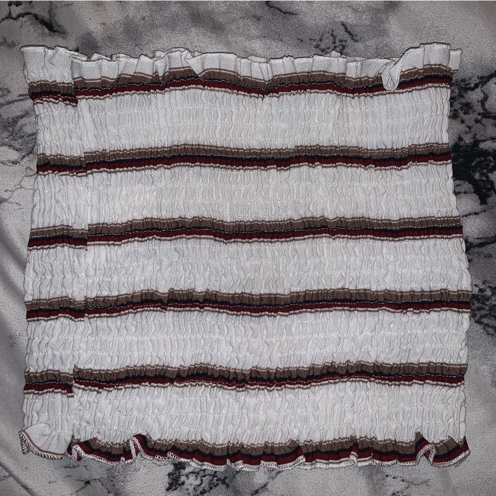 Zaful Striped Cropped Tube Top
